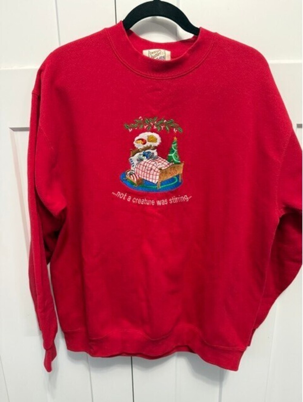 Peanut Butter & Jelly Christmas crew neck sweatshirt size Large hoiday vintage